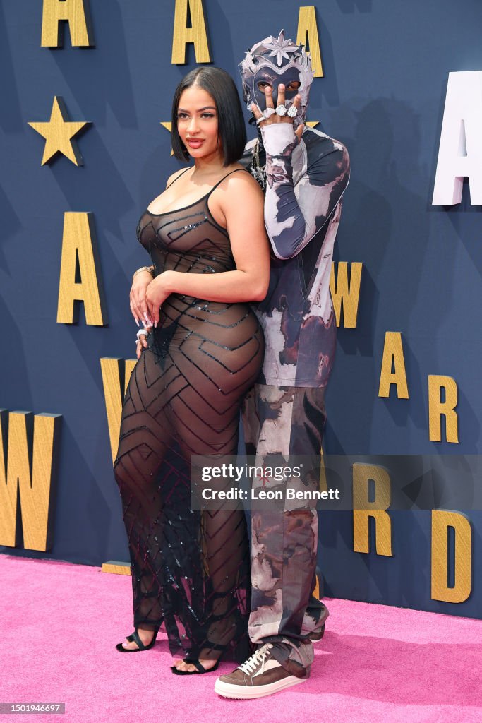 Tori Brixx and Rich the Kid attend the BET Awards 2025 at Microsoft