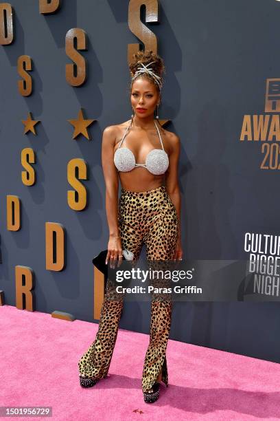 Eva Marcille attends the BET Awards 2023 at Microsoft Theater on June 25, 2023 in Los Angeles, California.