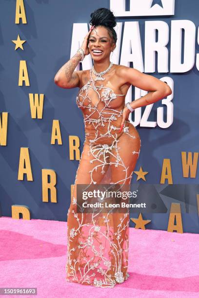 Jess Hilarious attends the BET Awards 2023 at Microsoft Theater on June 25, 2023 in Los Angeles, California.