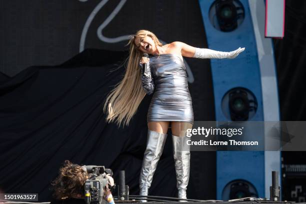 Lyra performs at BST Hyde Park Festival 2023 at Hyde Park on June 25, 2023 in London, England.