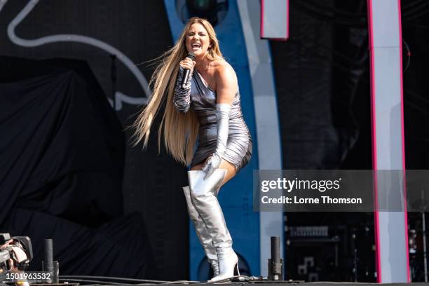 Lyra performs at BST Hyde Park Festival 2023 at Hyde Park on June 25, 2023 in London, England.