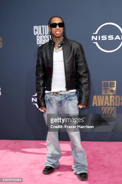 Tyga attends the BET Awards 2023 at Microsoft Theater on June 25, 2023 in Los Angeles, California.