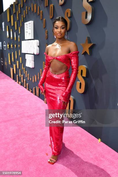 Coco Jones attends the BET Awards 2023 at Microsoft Theater on June 25, 2023 in Los Angeles, California.