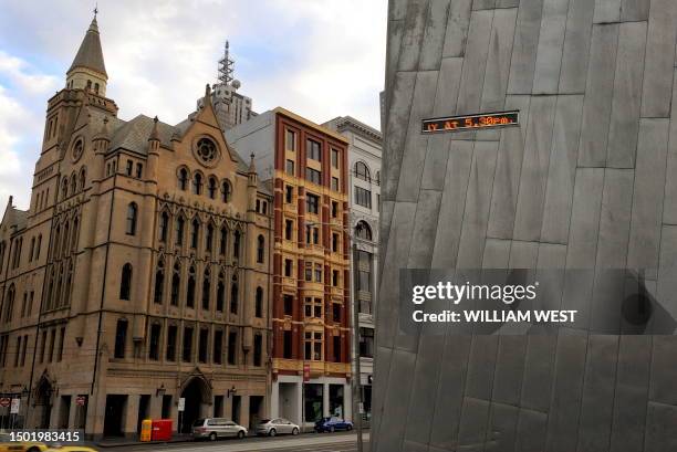 Photo taken April 2, 2010 shows a part of Federation Square , a cultural precinct in the city of Melbourne. It comprises a series of buildings...