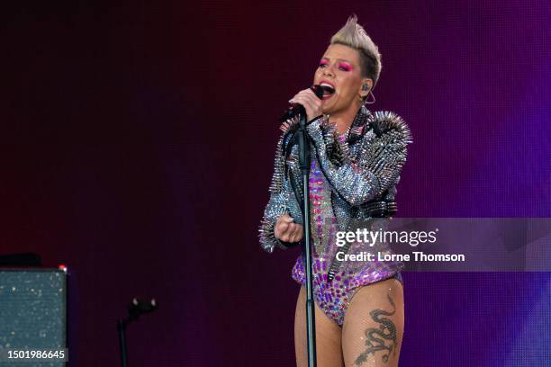 Performs at BST Hyde Park Festival 2023 at Hyde Park on June 25, 2023 in London, England.