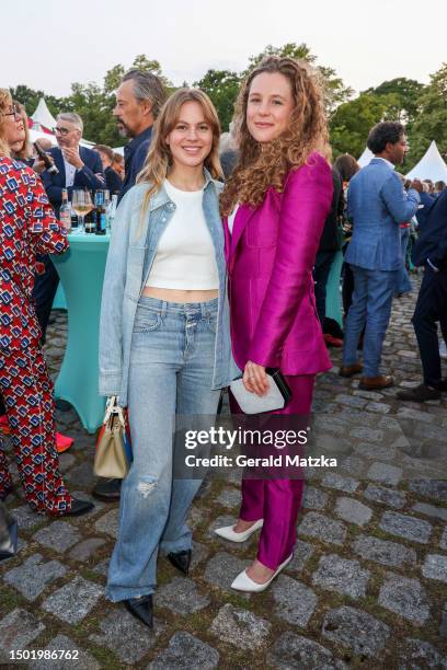 Alicia von Rittberg and Klara Deutschmann attend the German Producers Alliance Party at Tipi am Kanzleramt on July 4, 2023 in Berlin, Germany.