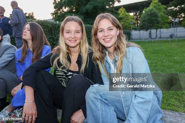 Sonja Gerhardt and Alicia von Rittberg attend the German Producers Alliance Party at Tipi am Kanzleramt on July 4, 2023 in Berlin, Germany.