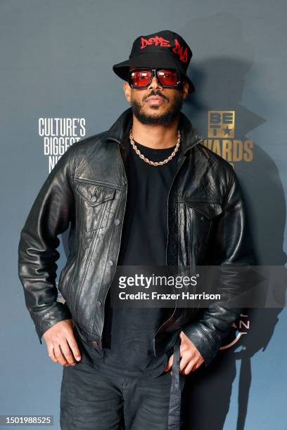 Marlon Wayans poses in the press room during the BET Awards 2023 at Microsoft Theater on June 25, 2023 in Los Angeles, California.