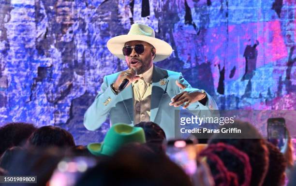 Nice performs onstage during the BET Awards 2023 at Microsoft Theater on June 25, 2023 in Los Angeles, California.