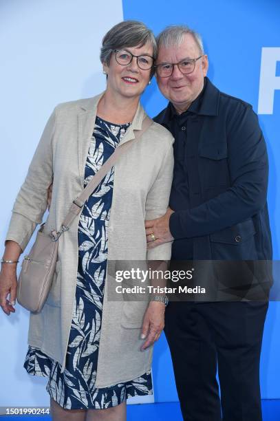 Joachim Krol and Heidrun Teusner-Krol at the German Producers Alliance Party 2023 at Tipi am Kanzleramt on July 4, 2023 in Berlin, Germany.