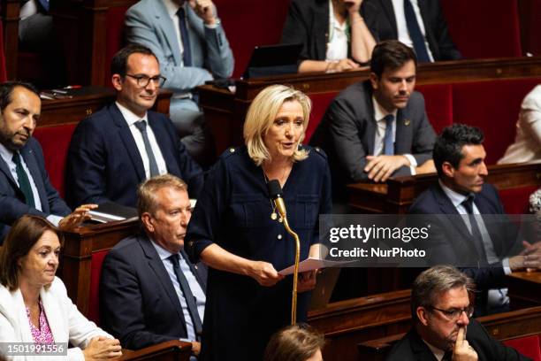 Questions session for the government of Elisabeth Borne in the National Assembly, at the Palais Bourbon in Paris, on july 04, 2023.