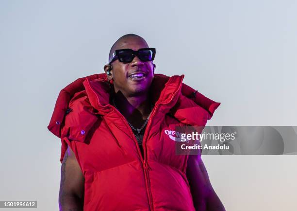 Ja Rule performs during the 47th annual Macyâs 4th of July Fireworks live event airing on NBC in Long Island City, New York, United States on July 4,...