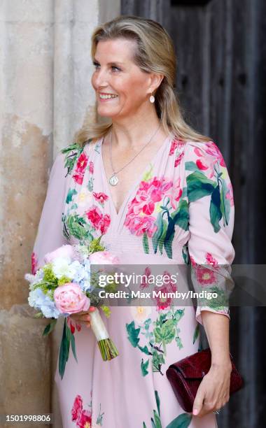 Sophie, Duchess of Edinburgh attends a service to celebrate the 75th anniversary of the NHS at Westminster Abbey on July 5, 2023 in London, England....