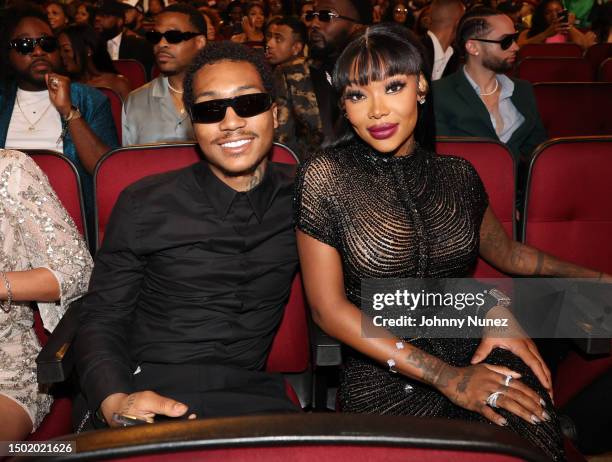 Lil Meech and Summer Walker attend the BET Awards 2023 at Microsoft Theater on June 25, 2023 in Los Angeles, California.