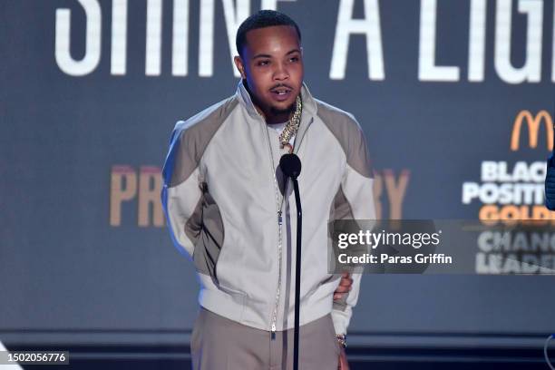 Herbo speaks onstage during the BET Awards 2023 at Microsoft Theater on June 25, 2023 in Los Angeles, California.