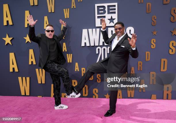 Christopher Reid and Christopher Martin of Kid 'n Play attend the BET Awards 2023 at Microsoft Theater on June 25, 2023 in Los Angeles, California.