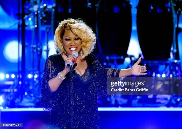 Patti LaBelle performs onstage during the BET Awards 2023 at Microsoft Theater on June 25, 2023 in Los Angeles, California.