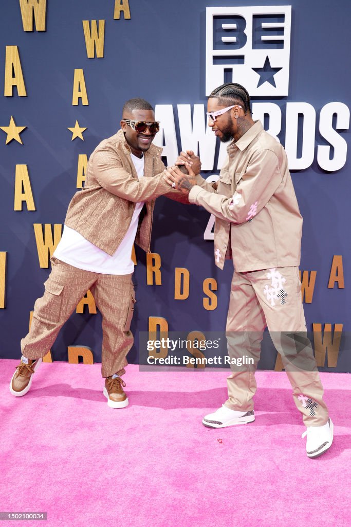 Ray J and Key Glock attend the BET Awards 2025 at Microsoft Theater