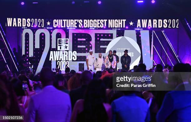 Honoree Busta Rhymes accepts the Lifetime Achievement Award onstage during the BET Awards 2023 at Microsoft Theater on June 25, 2023 in Los Angeles,...