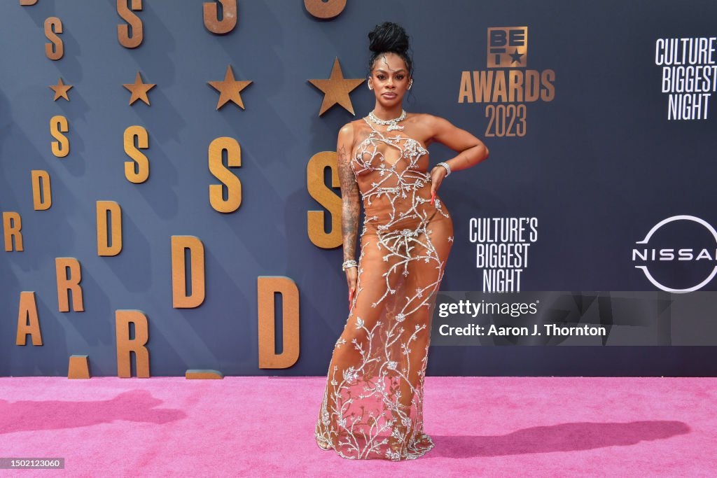 Jess Hilarious Arrives At The 2023 BET Awards At Microsoft Theater On jess-hilarious-arrives-at-the-2023-bet-awards-at-microsoft-theater-on