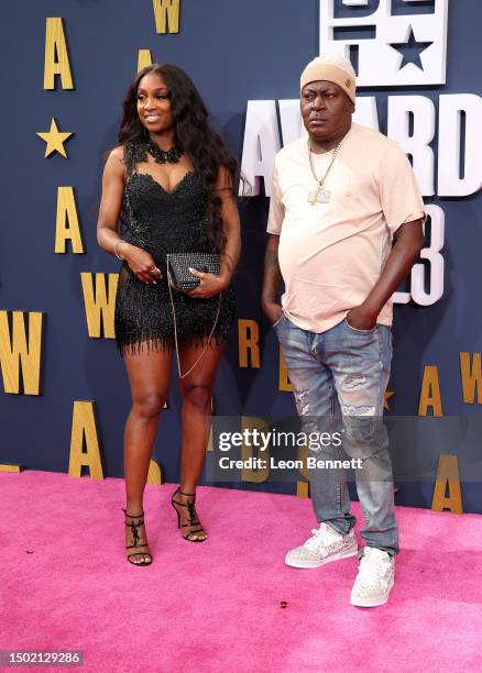 Guest and Trick Daddy attend the BET Awards 2023 at Microsoft Theater on June 25, 2023 in Los Angeles, California.