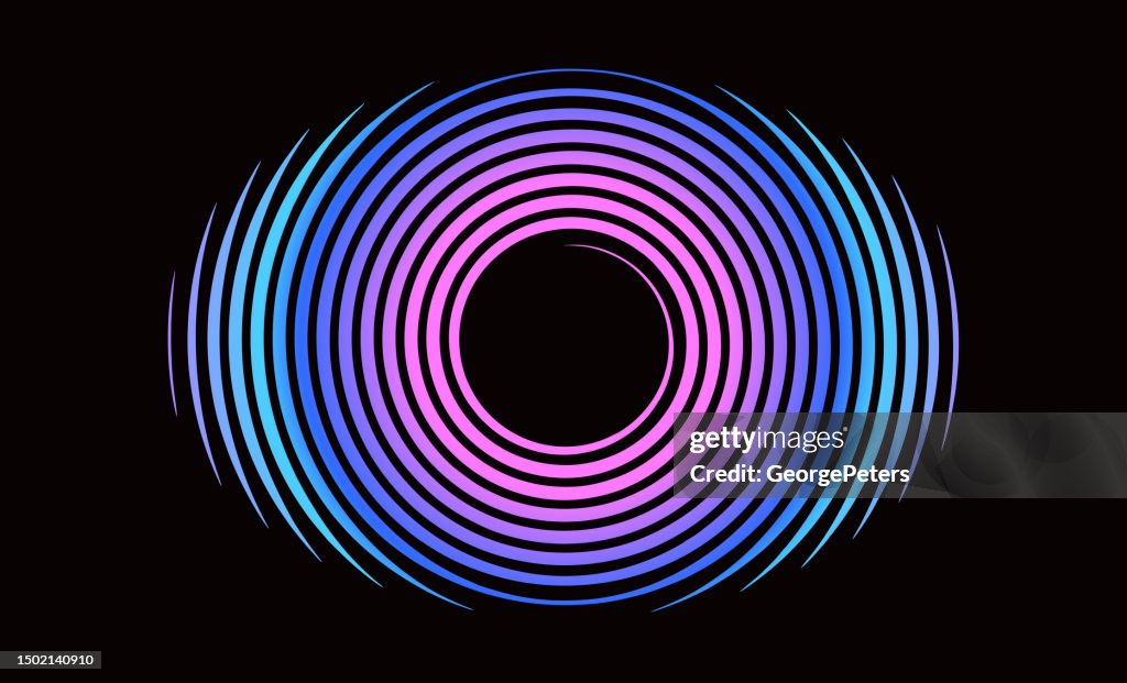 Spiral concentric pattern