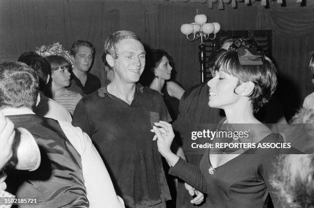 Actor Steve McQueen In Paris With Wife Neile Adams, Paris, September 17, 1964.