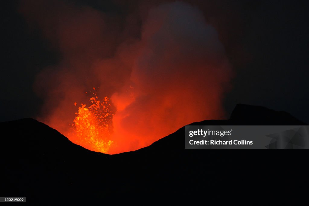 Nyamulagira volcano eruption