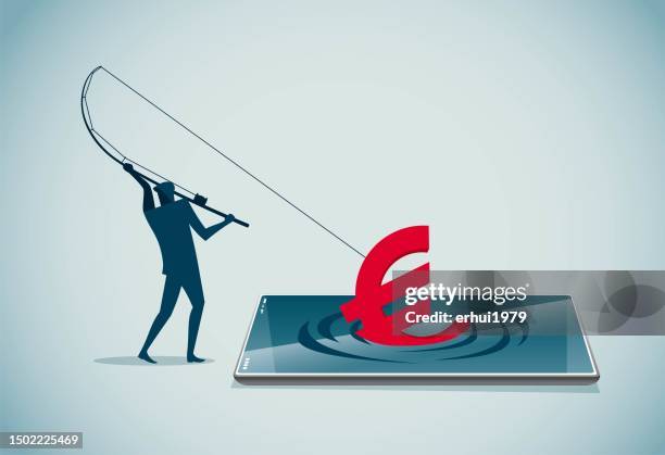 phone hacker - temptation stock illustrations