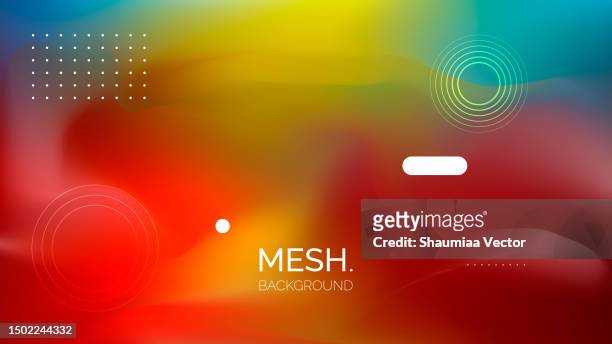 abstract blurred gradient fluid vector background design wallpaper template with dynamic color, waves, and geometric shape - amplified heat stock illustrations