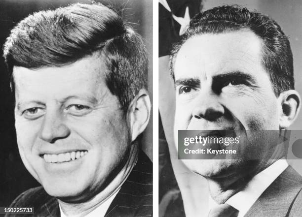 In this composite image a comparison has been made between former US Presidential Candidates John F Kennedy and Richard Nixon. In 1960 John F Kennedy...