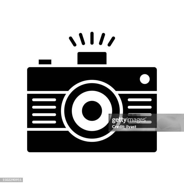 memorable moments black line & fill vector icon - sharing moment stock illustrations