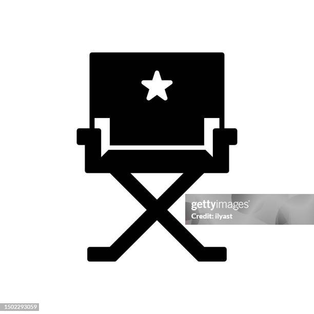 illustrations, cliparts, dessins animés et icônes de orchestration de la ligne noire du cinéma et de l’icône vectorielle de remplissage - faire du théâtre
