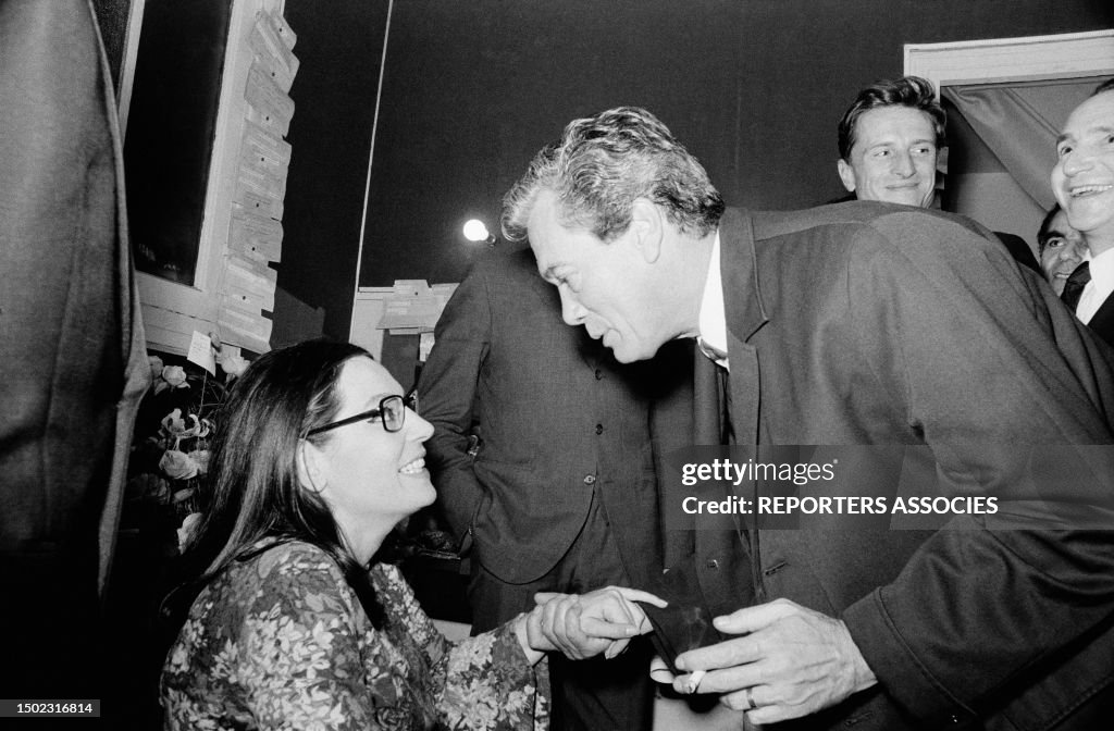 Singer Nana Mouskouri At Olympia Music Hall In Paris