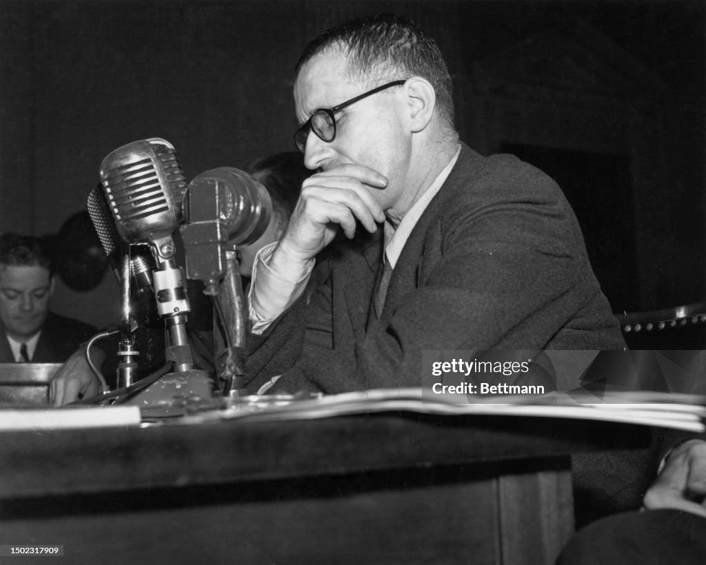 Bertolt Brecht Testifying At HUAC Hearing