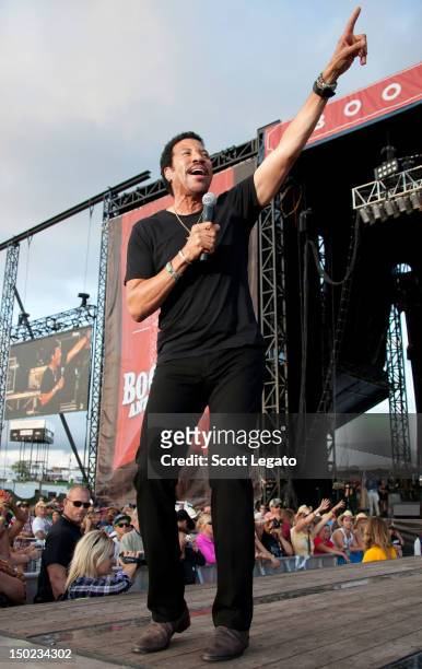 Lionel Richie performs at Boots and Hearts Festival on August 12, 2012 in Bowmanville, Canada.