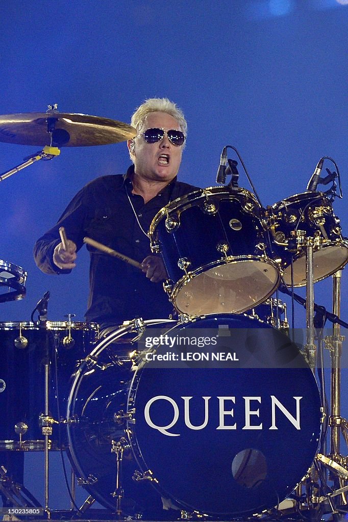 Queen drummer Roger Taylor performs at t