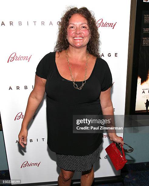 Aida Turturro attends "Arbitrage" screening at UA East Hampton Theater on August 12, 2012 in East Hampton, New York.