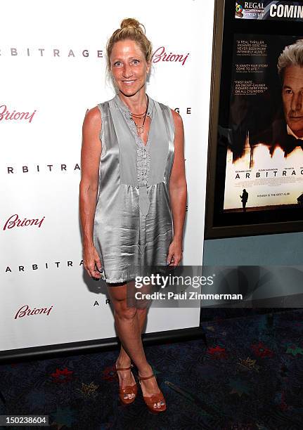 Edie Falco attends "Arbitrage" screening at UA East Hampton Theater on August 12, 2012 in East Hampton, New York.