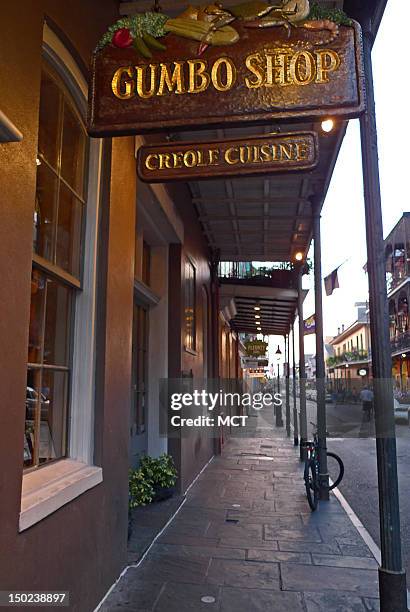 Gumbo Shop restaurant is located in the French Quarter.