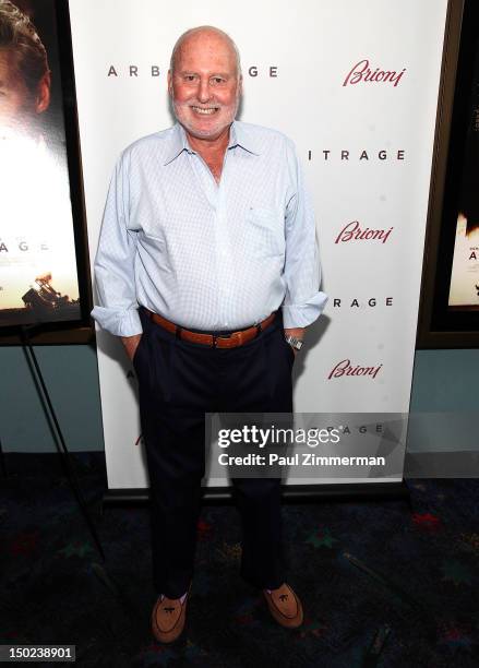 Michael Lynne attends "Arbitrage" screening at UA East Hampton Theater on August 12, 2012 in East Hampton, New York.