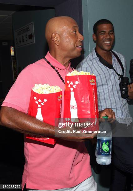 Russell Simmons attends "Arbitrage" screening at UA East Hampton Theater on August 12, 2012 in East Hampton, New York.