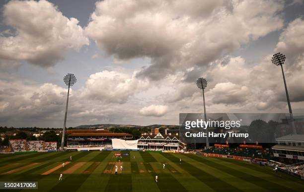 General view of play during Day Two of the LV= Insurance County Championship Division 1 match between Somerset and Nottinghamshire at The Cooper...
