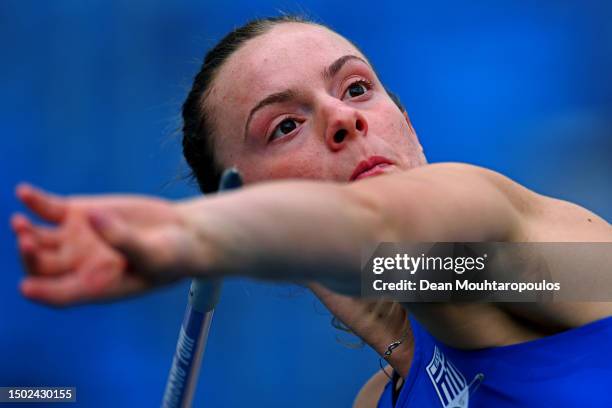 Elina Tzengko of Greece competes in the Women's Javelin Throw - Div 1 at the European Team Championships 2023 during day six of the European Games...