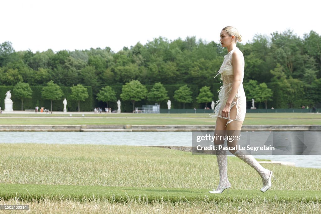 Gigi Hadid walks the runway during "Le Chouchou" Jacquemus' Fashion
