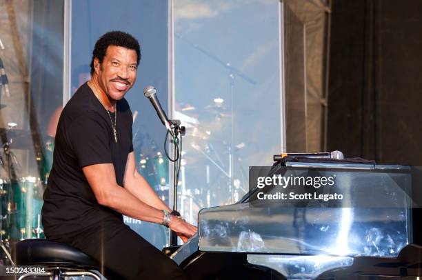 Lionel Richie performs at Boots and Hearts Festival on August 12, 2012 in Bowmanville, Canada.