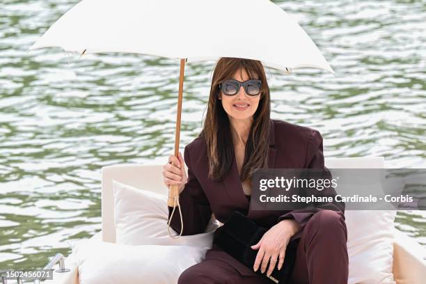 Monica Bellucci attends the "Le Chouchou" Jacquemus' Fashion Show at Chateau de Versailles on June 26, 2023 in Versailles, France.