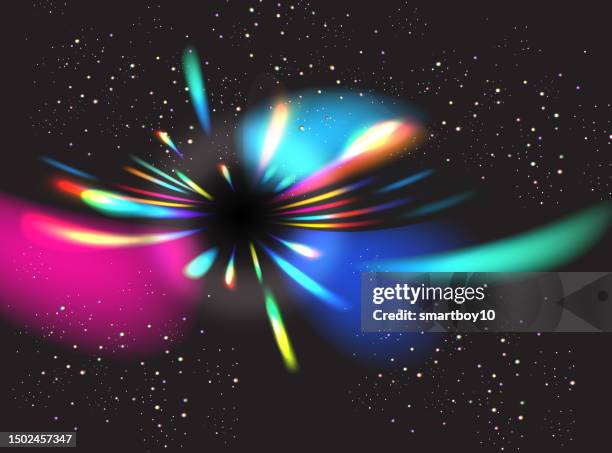 black hole - plasma physics stock illustrations