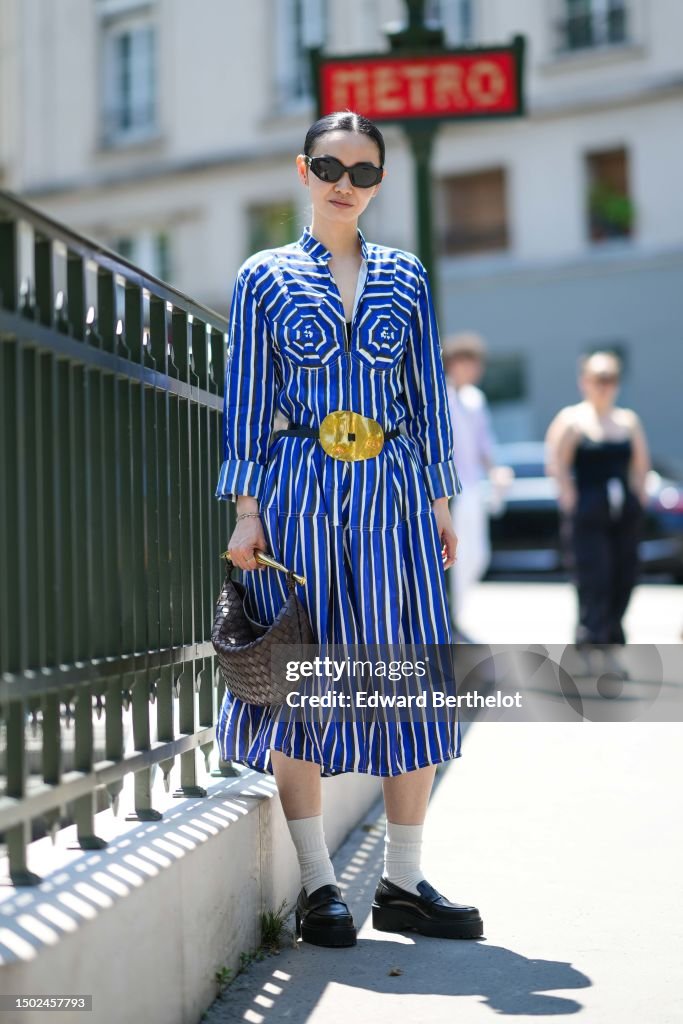 Street Style - Paris Fashion Week - Menswear Spring/Summer 2024 : Day Six
