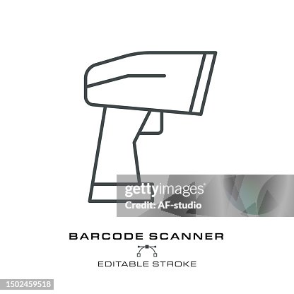 Barcode scanner Icon - Editable Stroke Barcode scanner Icon - Editable Stroke